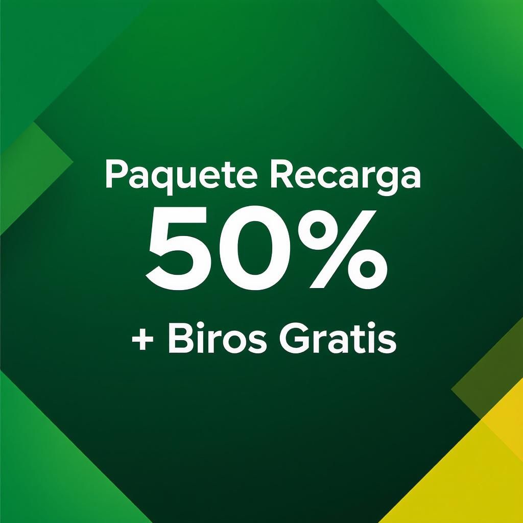 Paquete Recarga 50% + Giros Gratis